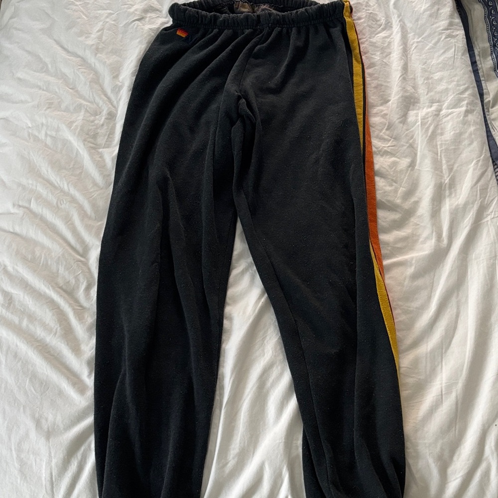 Aviator Nation Charcoal grey 5 stripe sweatpants